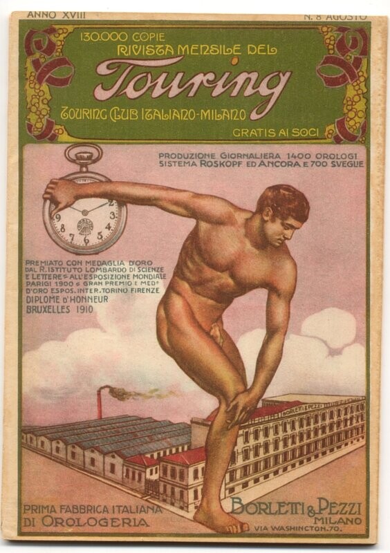 Rivista mensile del touring club italiano Anno XVIII N.8  del 1912