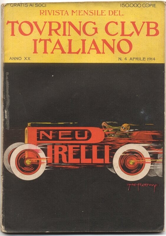 Rivista mensile del touring club italiano Anno XX N.4  del 1914