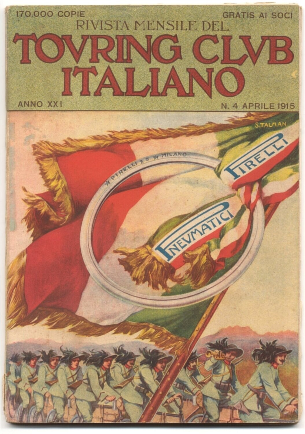 Rivista mensile del touring club italiano Anno XXI N.4 del 1915