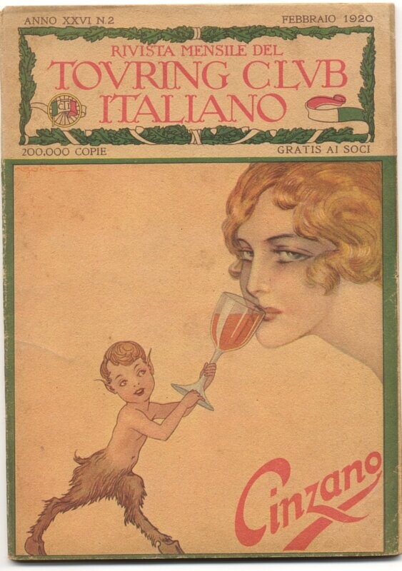 Rivista mensile del touring club italiano Anno XXV N.2  del 1920