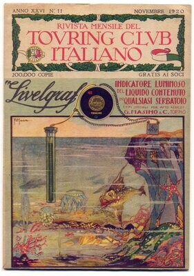 Rivista mensile del touring club italiano Anno XXVI N.11 del 1920