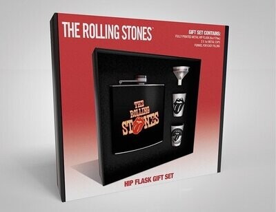 Rolling Stones Hip Flask Set Tongue