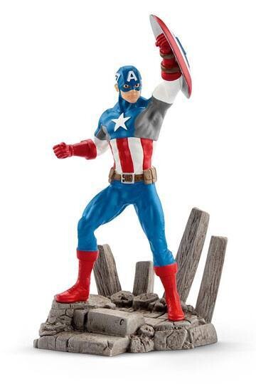 Schleich- Marion Capitan America Figurina Supereroe Dipinto a Mano