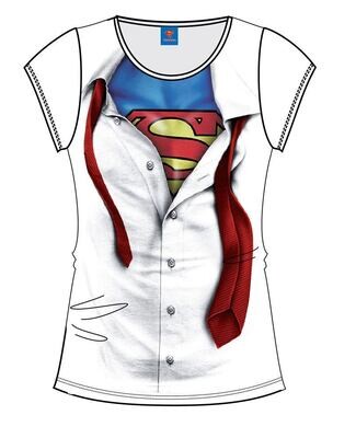 Superman Ladies T-Shirt Costum taglia L