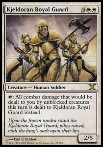 Kjeldoran Royal Guard - MTG Card - Tenth Edition - 10E- Lingua:EN - EX