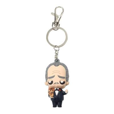The Godfather Rubber Keychain Vito Corleone 6 cm
