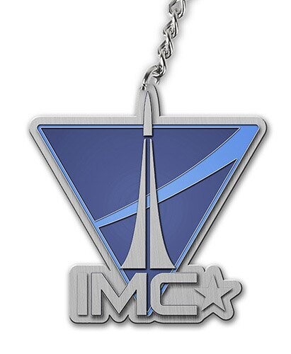 Titanfall Metal Keychain IMC Logo