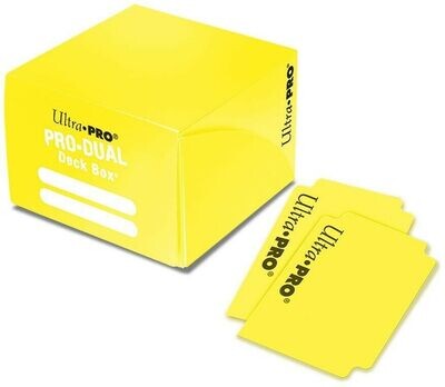 Ultra pro deck case doppio giallo (180 cards)