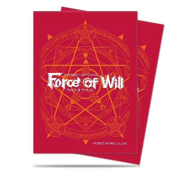 Ultra Pro Standard Sleeves - Force of Will - Red Card Back 65 sleeves