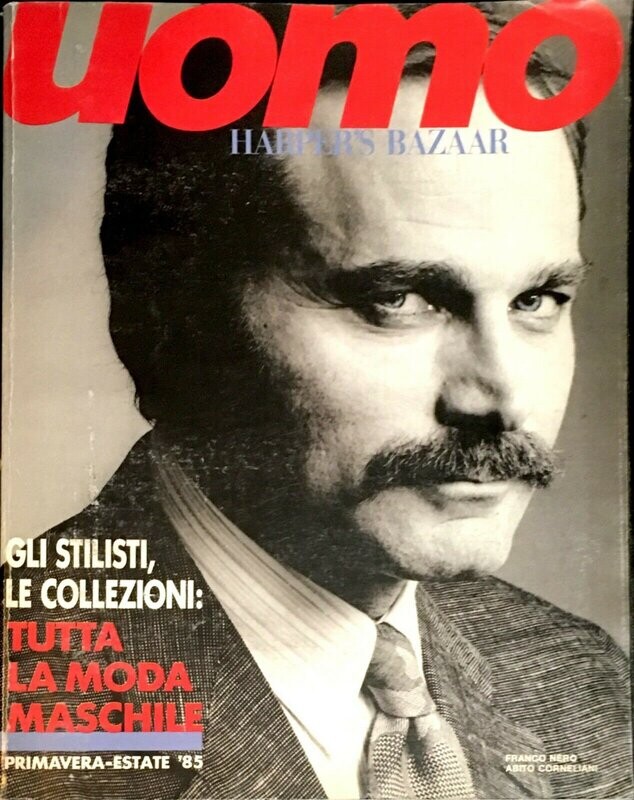 uomo harper's bazaar N.29 gen/Feb 1985 - Copertina Franco Nero