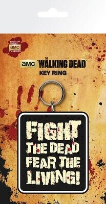 Walking Dead Rubber Keychain Fight The Dead 7 cm