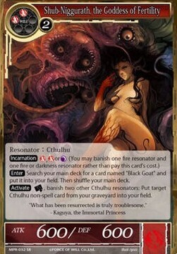 Shubb-Niggurath, the Goddess of Fertility- FOW -MPR-ITA-NM-foil