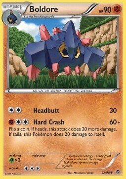 Carta pokemon Boldore (EPO 52)-NUOVE FORZE-U - lingua ITA-condizione GD