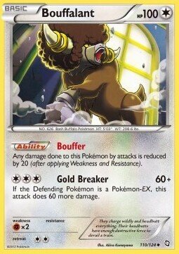 Carta pokemon Bouffalant (DRX 110)-STIRPE DEI DRAGHI-U - lingua ITA-condizione EX