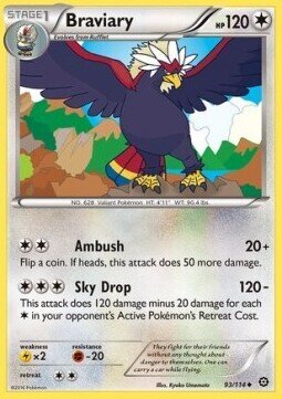 Carta pokemon Braviary (STS 93)-STEAM SIEGE-U - lingua ITA-condizione EX