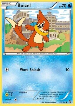 Carta pokemon Buizel (DRX 32)-STIRPE DEI DRAGHI-C - lingua ITA-condizione EX