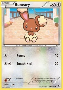 Carta pokemon Buneary (BCR 116)-CONFINI VARCATI-C - lingua ITA-condizione EX