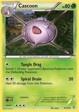Carta pokemon Cascoon (DRX 9)-STIRPE DEI DRAGHI-U - lingua ITA-condizione EX