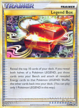 Carta pokemon Casella LEGGENDA (UD 75)-SENZA PAURA-U - lingua ITA-condizione EX