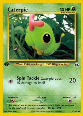 Carta pokemon Caterpie (NDI 53)-NEO DISCOVERY-C - lingua ITA-condizione EX