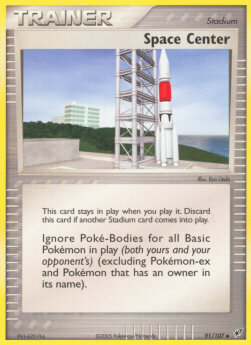 Carta pokemon Centro Spaziale (DX 91)-EX DEOXYS-U - lingua ITA-condizione EX