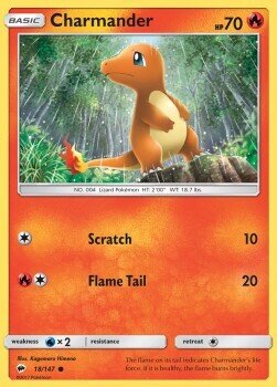 Carta pokemon Charmander (BUS 18)-OMBRE INFUOCATE-C - lingua ITA-condizione NM