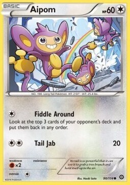 Carta pokemon Aipom (STS 90)-STEAM SIEGE-C - lingua ITA-condizione EX