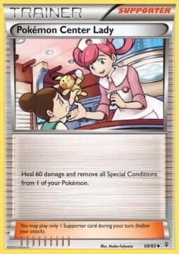 Carta pokemon Addetta del Centro Pokémon (GEN 68)-GENERAZIONI-U - lingua ITA-condizione EX