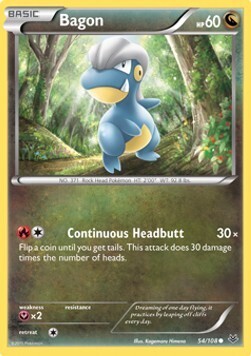 Carta pokemon Bagon (ROS 54)-FURIE VOLANTI-C - lingua ITA-condizione EX