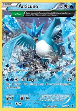 Carta pokemon Articuno (ROS 17)-FURIE VOLANTI-R - lingua ITA-condizione EX
