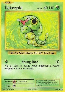 Carta pokemon Caterpie (EVO 3)-EVOLUZIONI-C - lingua ITA-condizione EX