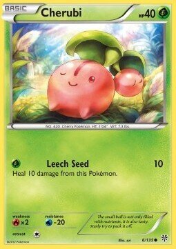 Carta pokemon Cherubi (PLS 6)-URAGANO PLASMA-C - lingua ITA-condizione EX