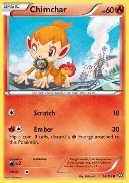 Carta pokemon Chimchar (STS 18)-STEAM SIEGE-C - lingua ITA-condizione EX