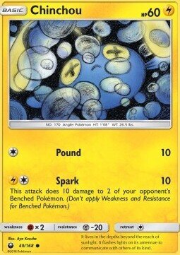 Carta pokemon Chinchou (CES 49)-CELESTIAL STORM-C - lingua ITA-condizione NM