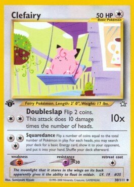 Carta pokemon Clefairy (NG 30)-NEO GENESIS-U - lingua ITA-condizione GD