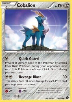 Carta pokemon Cobalion (STS 74)-STEAM SIEGE-R - lingua ITA-condizione EX