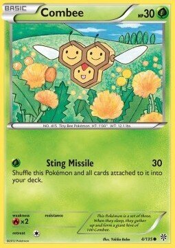 Carta pokemon Combee (PLS 4)-URAGANO PLASMA-C - lingua ITA-condizione EX