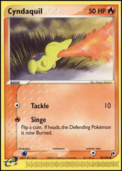 Carta pokemon Cyndaquil (SS 59)-EX TEMPESTA DI SABBIA-C - lingua ITA-condizione EX
