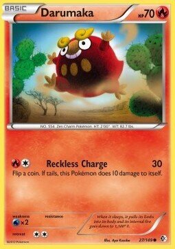 Carta pokemon Darumaka (BCR 27)-CONFINI VARCATI-C - lingua ITA-condizione EX