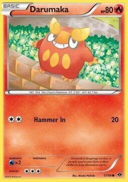 Carta pokemon Darumaka (NXD 17)-DESTINI FUTURI-C - lingua ITA-condizione EX