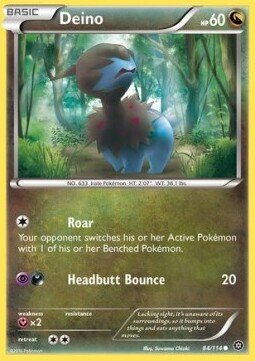 Carta pokemon Deino (STS 84)-STEAM SIEGE-C - lingua ITA-condizione EX