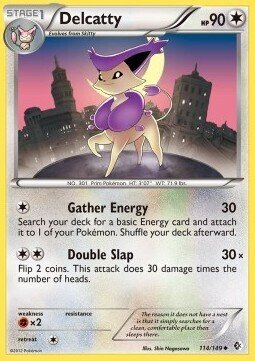 Carta pokemon Delcatty (BCR 114)-CONFINI VARCATI-U - lingua ITA-condizione EX