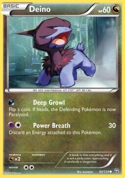 Carta pokemon Deino (DRX 93)-STIRPE DEI DRAGHI-C - lingua ITA-condizione NM