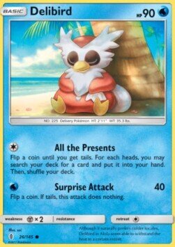 Carta pokemon Delibird (BCR 38)-CONFINI VARCATI-U - lingua ITA-condizione EX