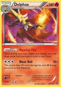 Carta pokemon Delphox (XY 26)-XY-HOLO RARE - lingua ITA-condizione NM