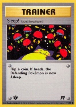Carta pokemon Dormi! (TR 79)-TEAM ROCKET-C - lingua EN-condizione GD