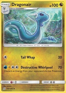 Carta pokemon Dragonair (UNM 150)-UNIFIED MINDS-U - lingua ITA-condizione EX