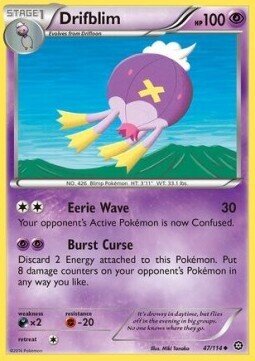 Carta pokemon Drifblim (STS 47)-STEAM SIEGE-U - lingua ITA-condizione EX