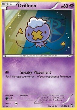 Carta pokemon Drifloon (DRX 49)-STIRPE DEI DRAGHI-C - lingua ITA-condizione EX