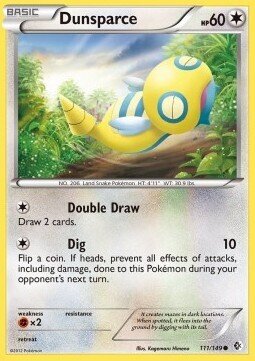 Carta pokemon Dunsparce (BCR 111)-CONFINI VARCATI-C - lingua ITA-condizione EX